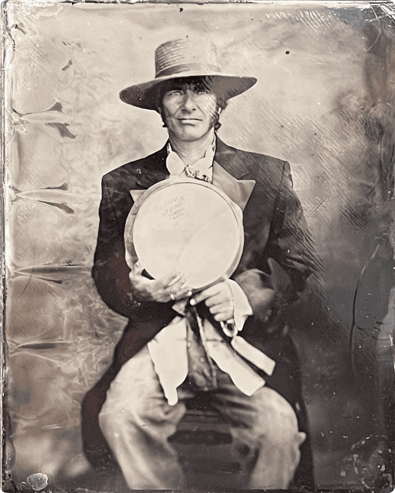 Vintage portrait of man with hat